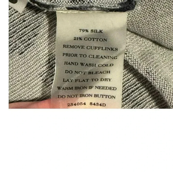 Ann Taylor Petite Large Gray & Black Animal Print Silk Blend Cardigan - Picture 7 of 7